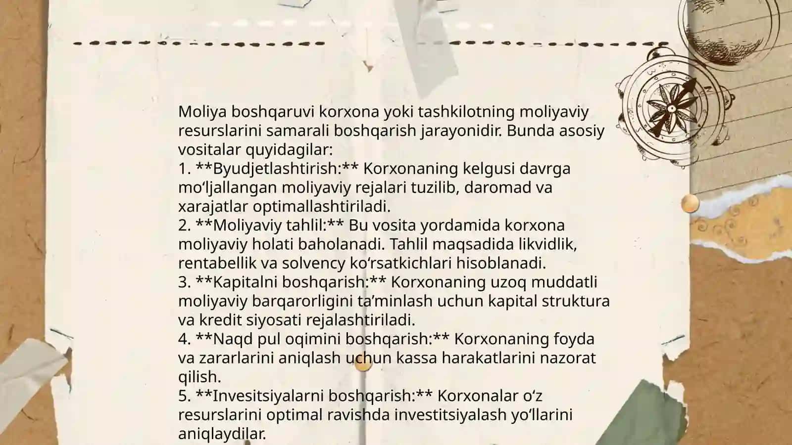 Moliya tizimi va uning boʻgʻinlari 4