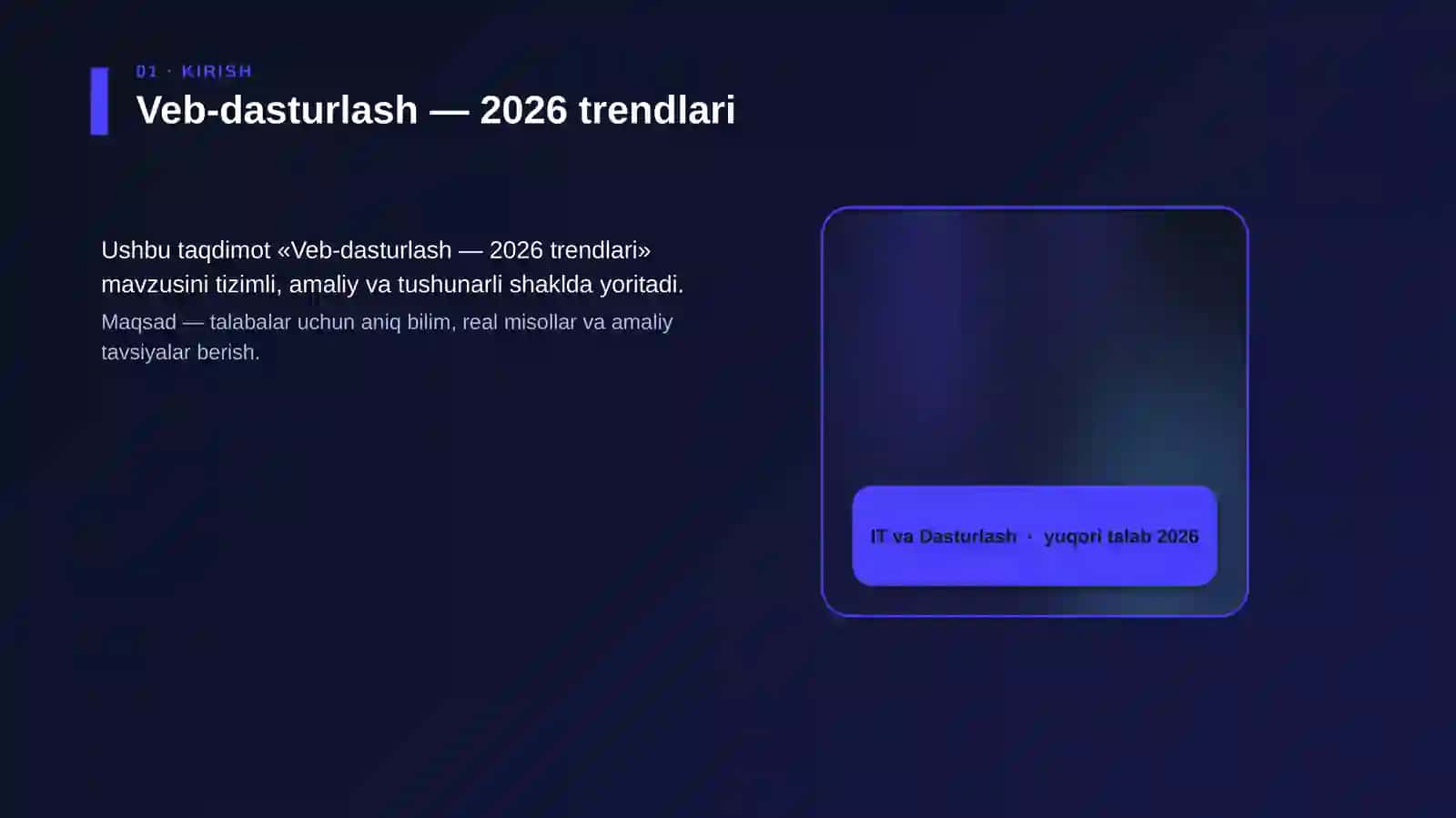 Veb-dasturlash — 2026 trendlari 4