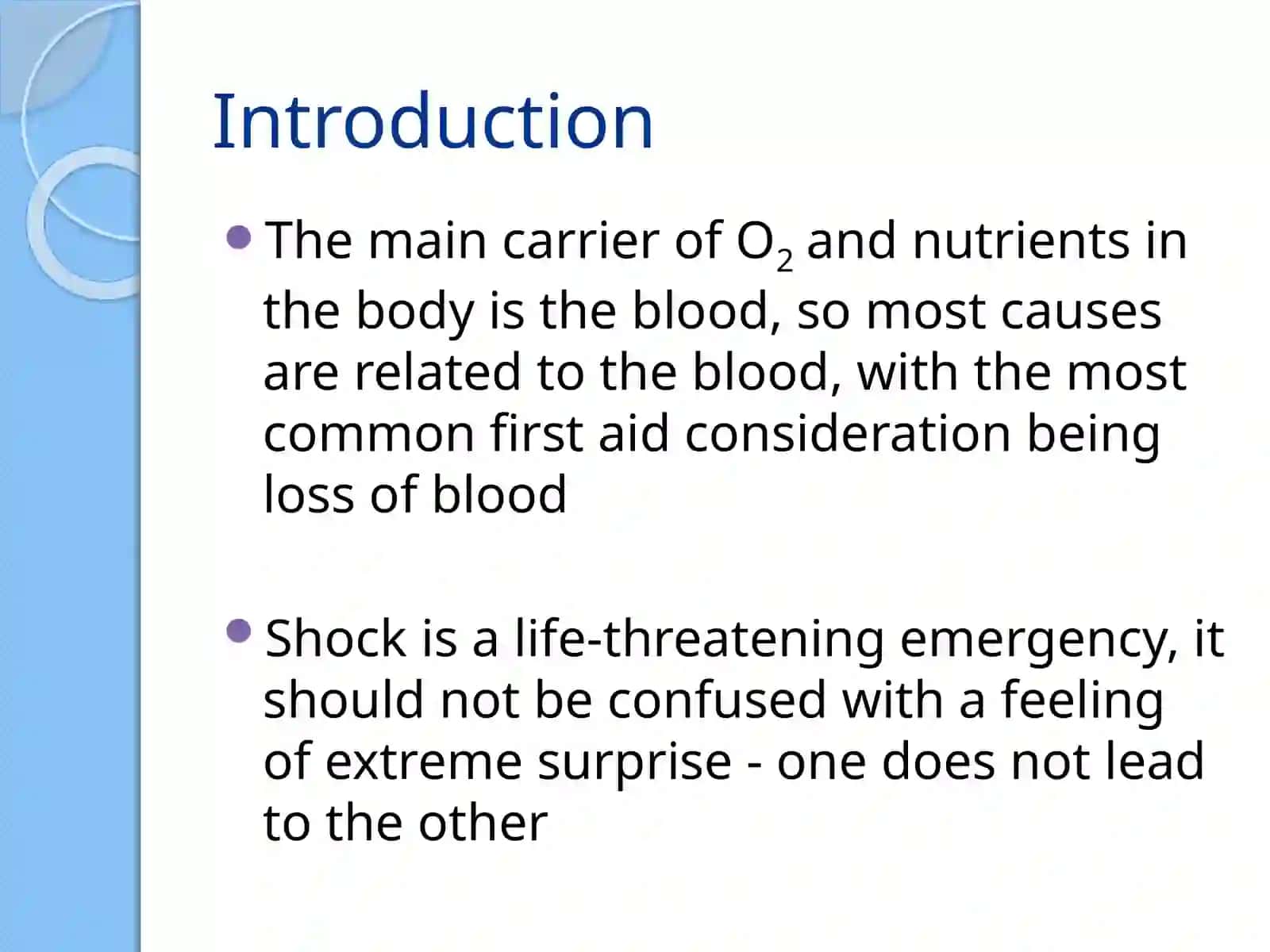 Shock, Spinal injury 4