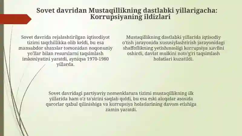 Korrupsiyaga qarshi kurash tarixi 4