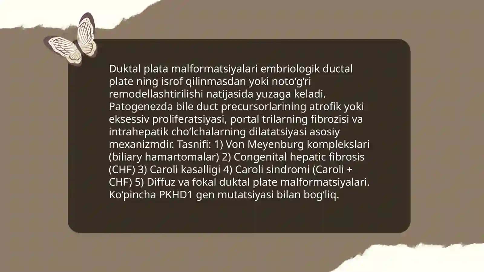 Bolalar xirurgiyasida Jigar, o‘t yo‘llari va me’da osti bezini rivojlanish nuqsonlari va anomaliyalari 4
