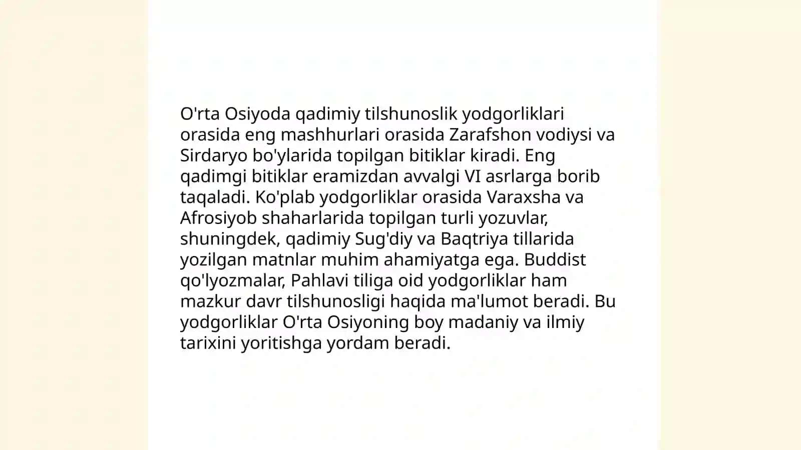O'rta Osiyoda Tilshunoslikning Tarixi 4