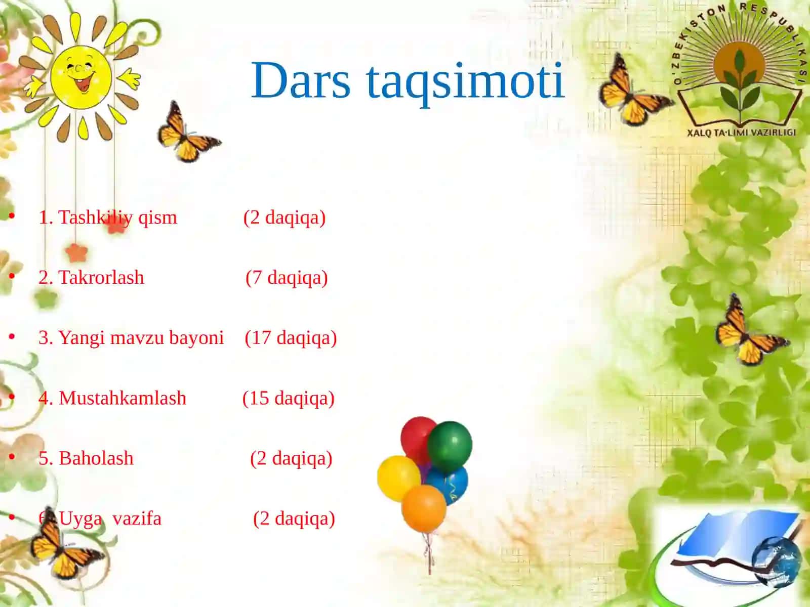 7-sinf Algebra fanidan Chiziqli funksiya va uning grafigi dars ishlanma 4