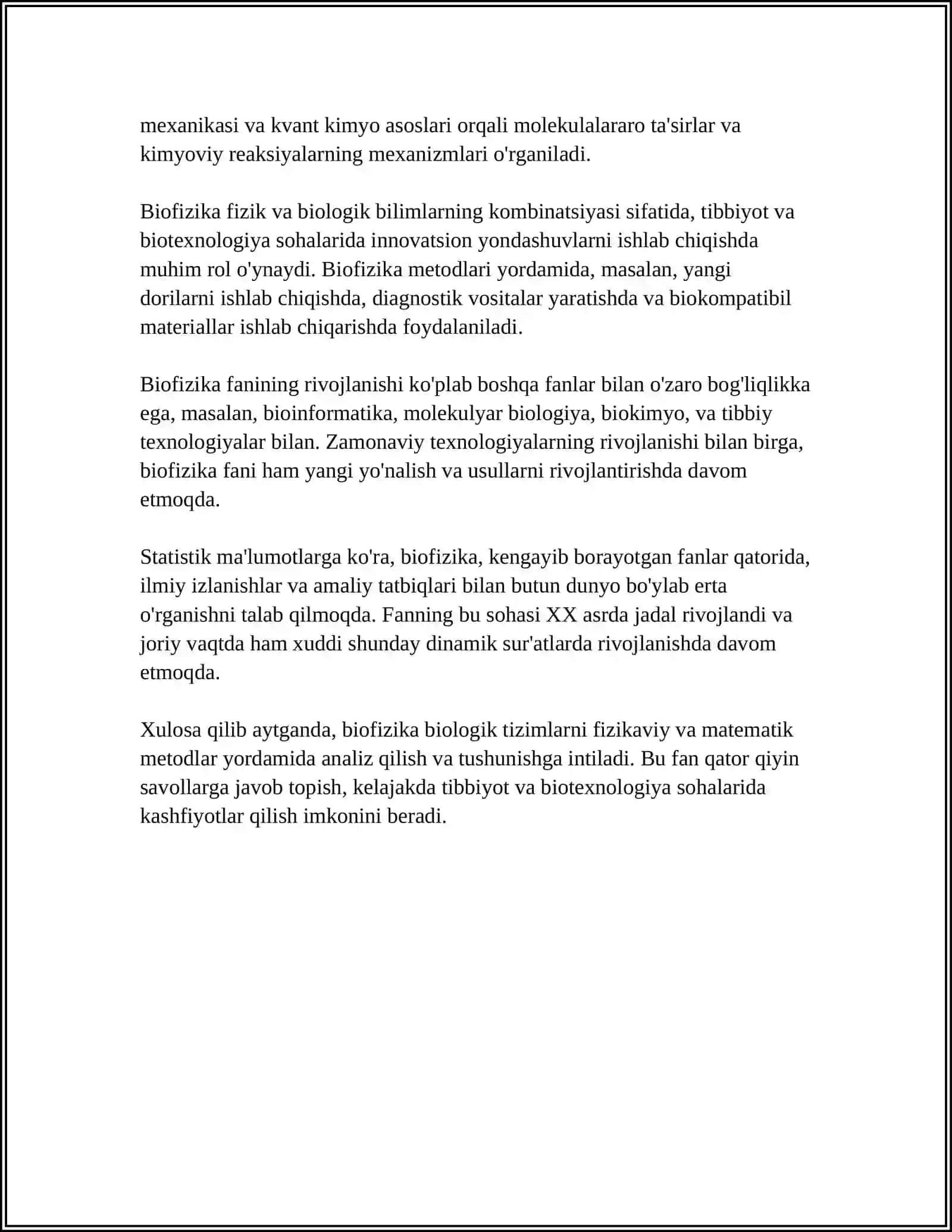 BIOFIZIKA FANIGA KIRISH 4