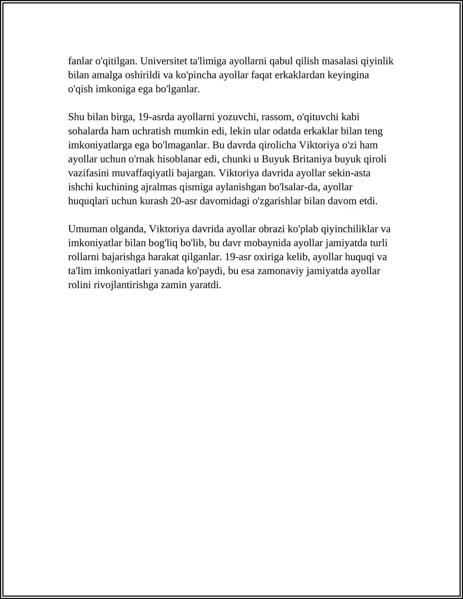 THE ROLE OF WOMEN IN VICTORIAN LITERATURE 4