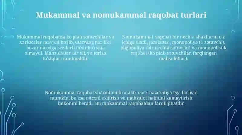 Raqobatning shakllari va usluları 4