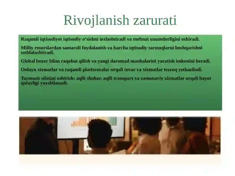 Raqamli iqtisodiyotning tarkibiy qismlari. 4