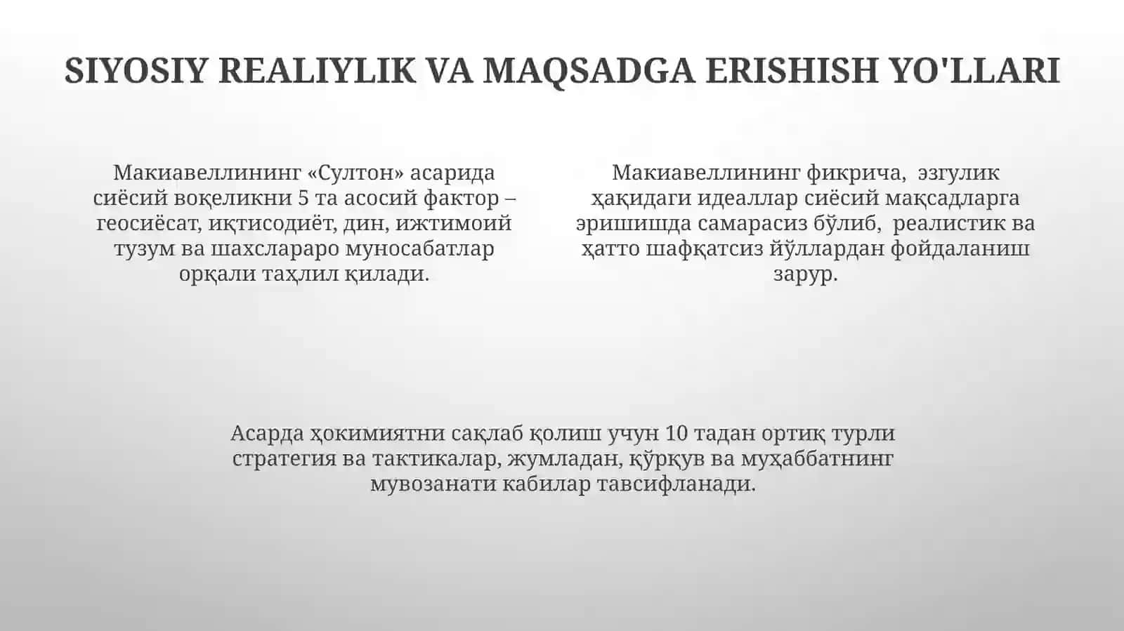 Nikolo Makiavellining "Knyaz" asari 4