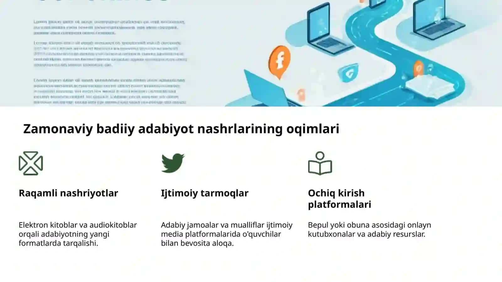 Adabiy nashrlar oqimlari va turlari 4