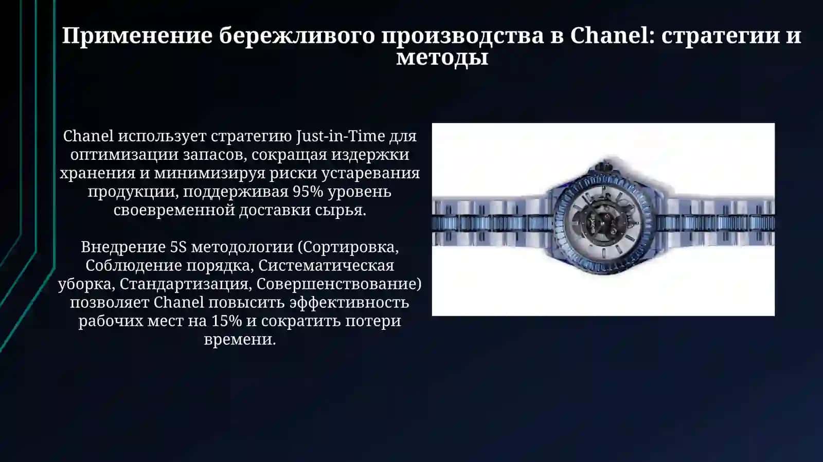 Бережливое производство бренда CHANEL 4