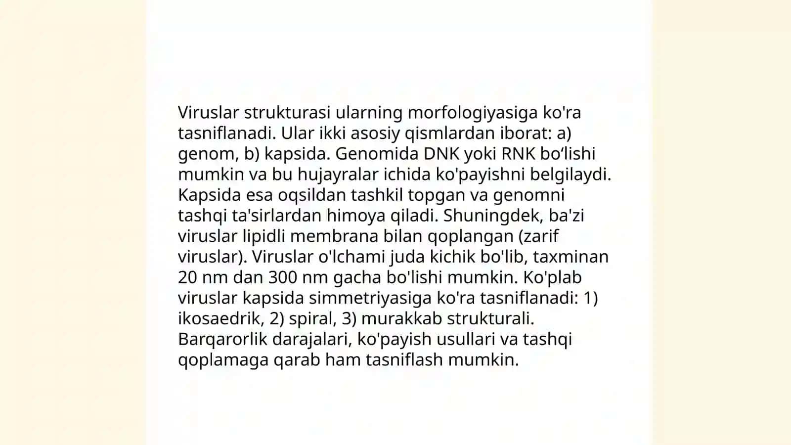 Viruslarning zamonaviy klassifikatsiyalari 4
