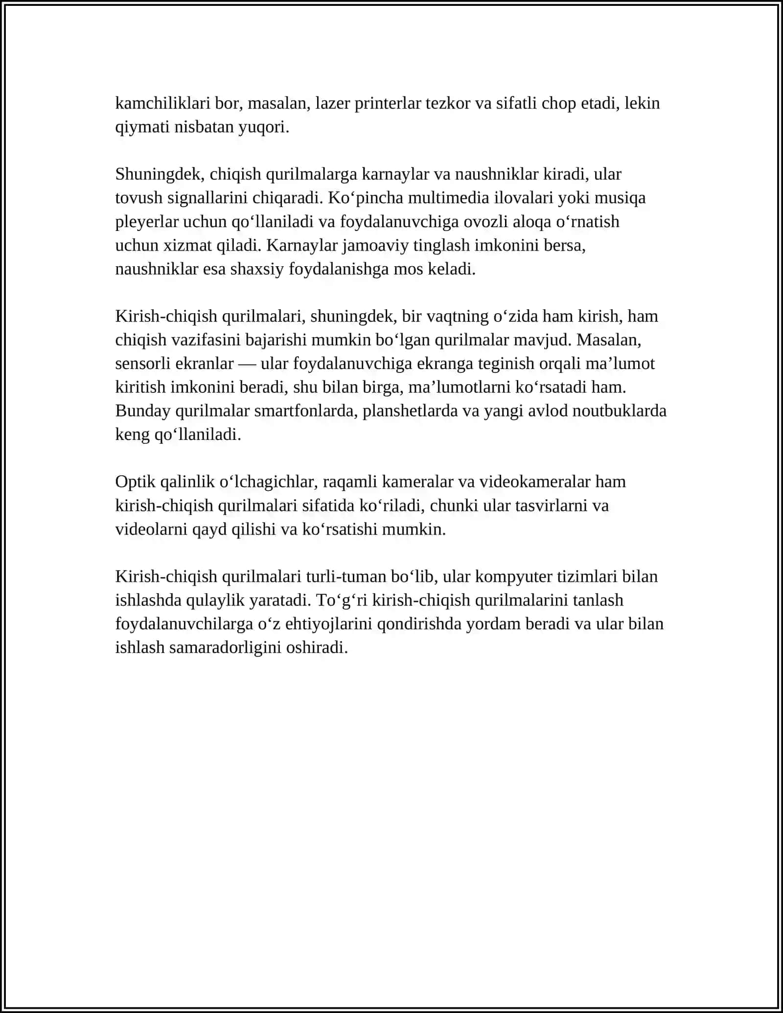 KIRISH-CHIQISH QURILMALARI VA ULARNING ISHLASH PRINSIPLARI 4