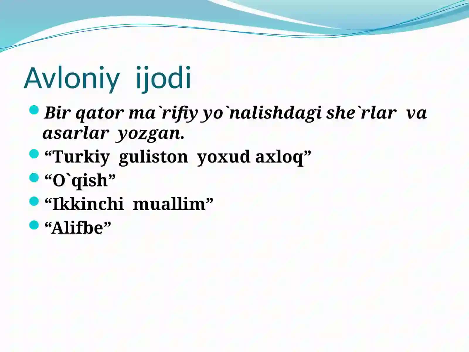 Abdulla Avloniy hayoti va ijodi 4