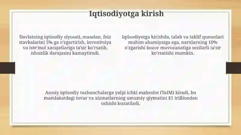 Iqtisodiyot, bozortushunchalari 4