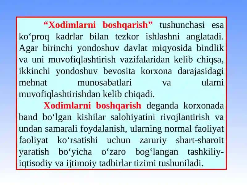 Mehnat jamoasi va uni boshqarish 4