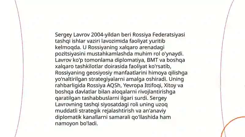 Sergey Viktorovich Lavrov Diplomatik Faoliyati 4