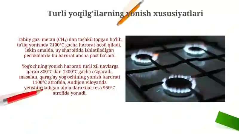Qozonlarda yoqilg'ini yondirish uchun moslamalar 4
