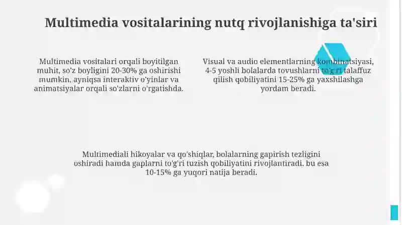 Maktabgacha ta’lim tashkilotlarida nutq o‘stirishda multimedia texnologiyalaridan foydalanish 4
