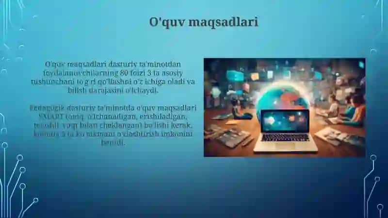 Pedagogik dasturiy ta'minot vositalarini loyihalash 4