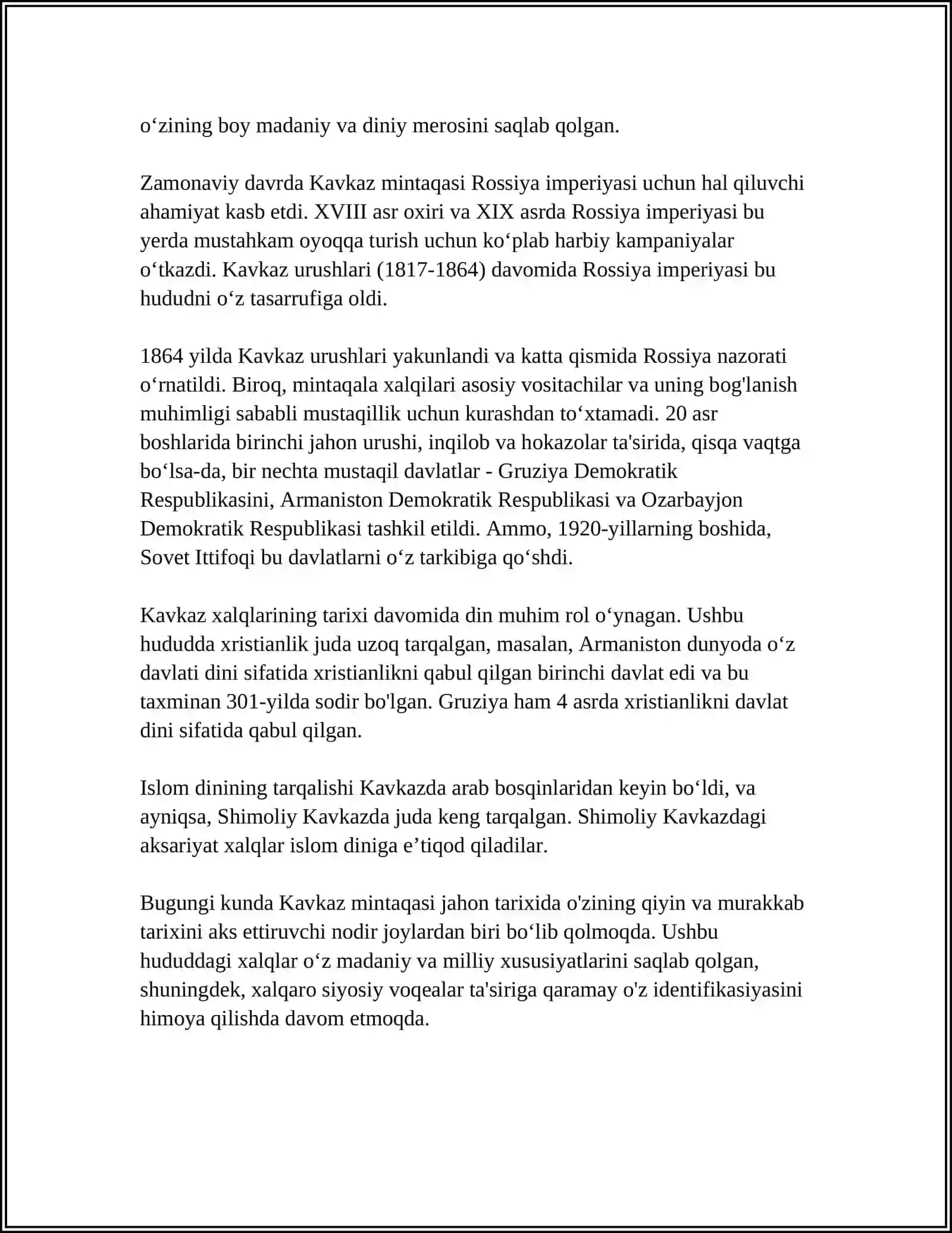 KAVKAZ XALQLARI ETNOLOGIYASI 4