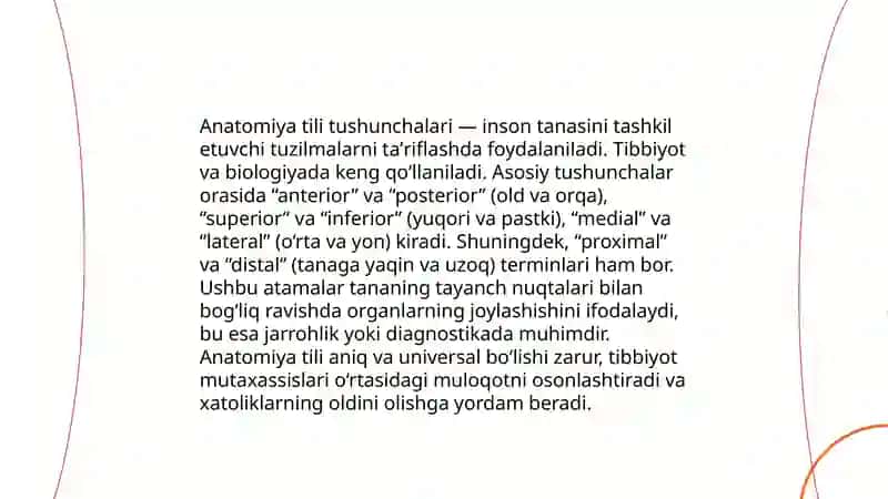 Anatomik terminlarning tuzilishi 4