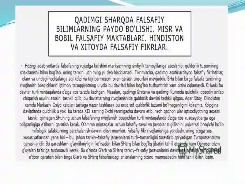 Sharq falsafasi 4