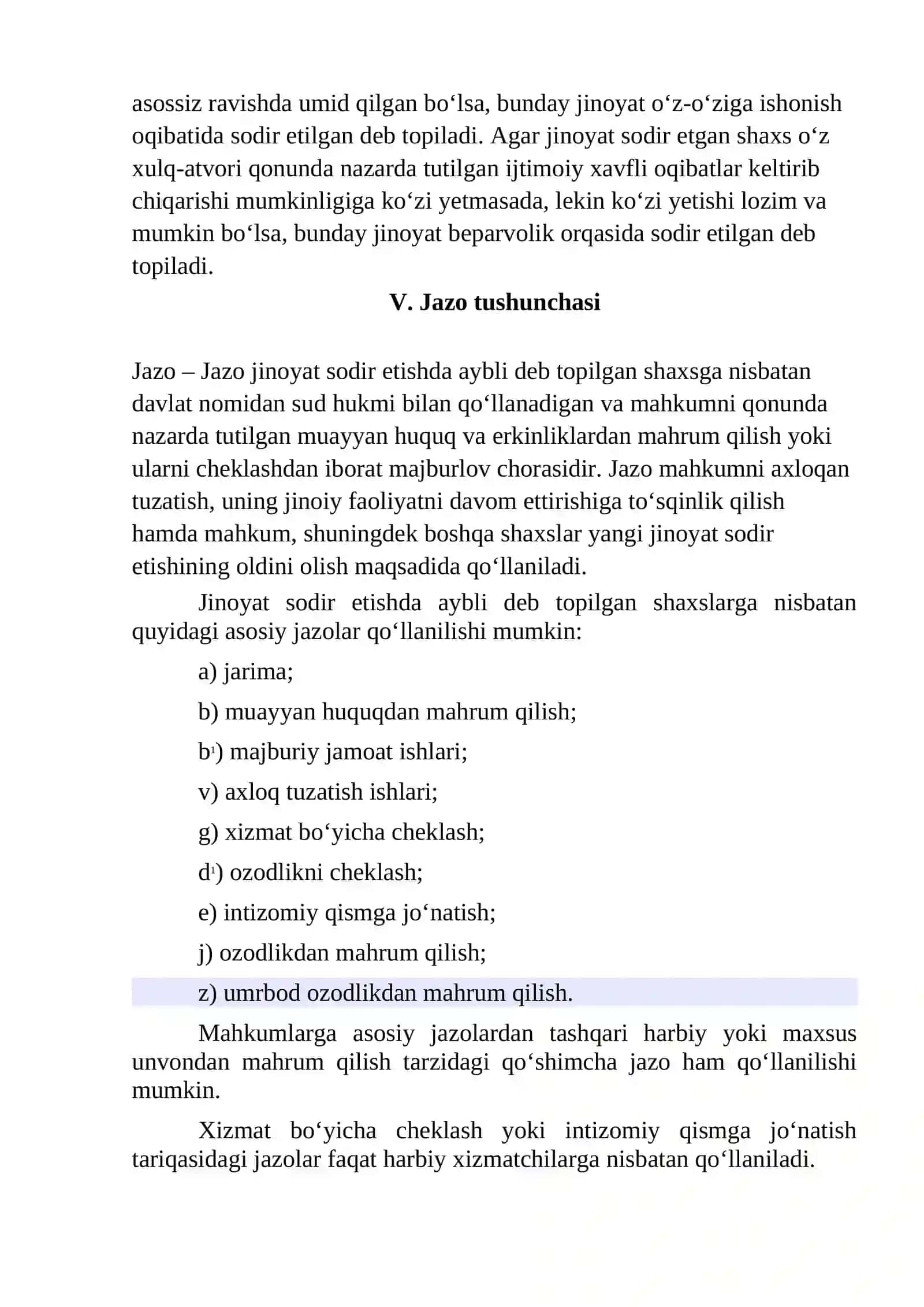 Jinoyat Huquqi 4