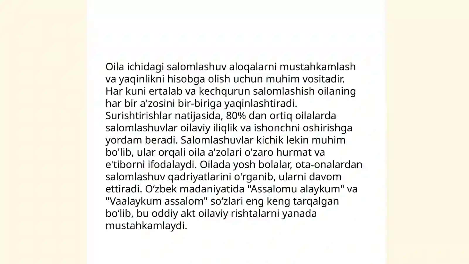 Kim birinchi bo'lib salom berishi kerak? 4
