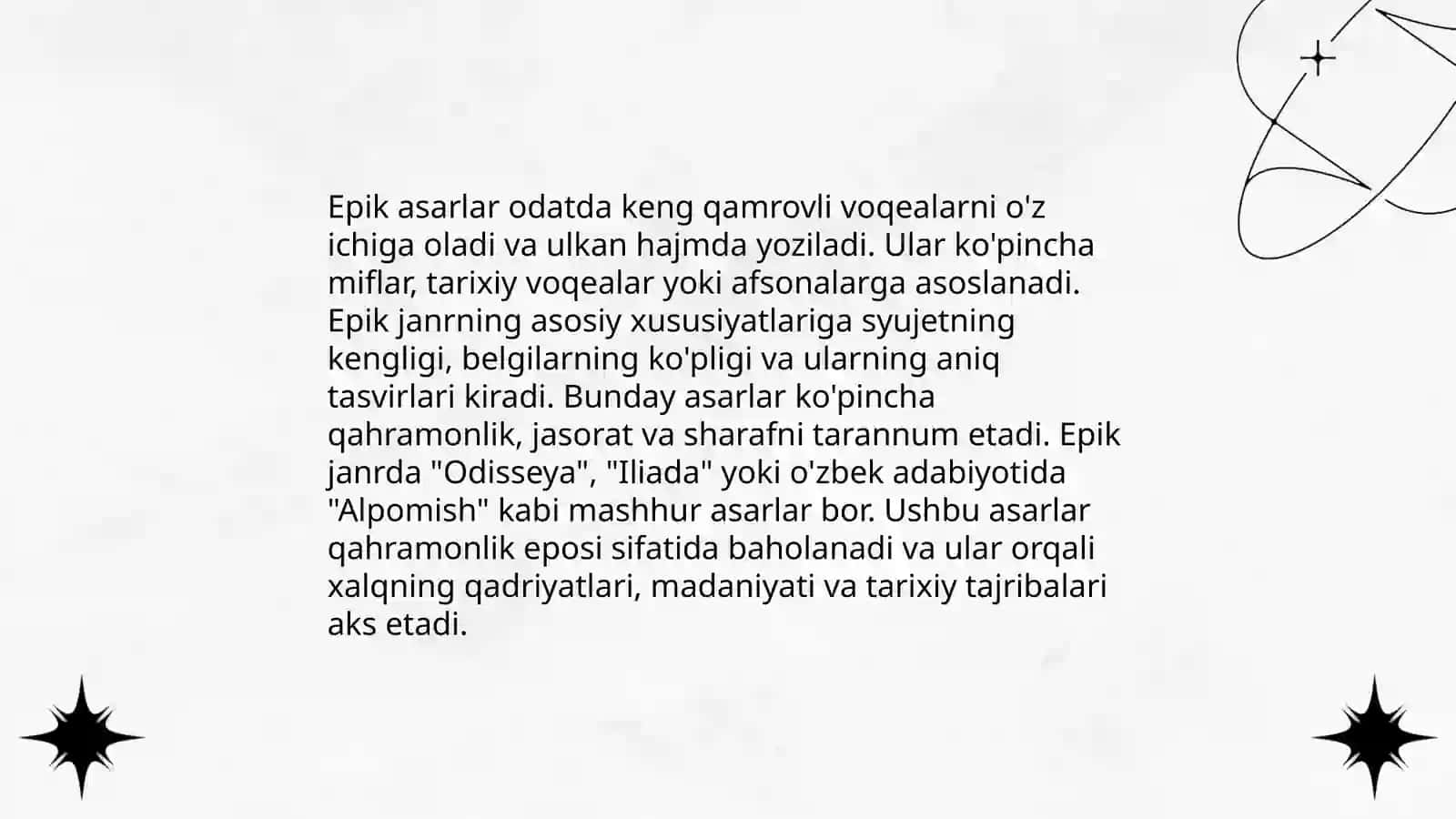 Epik asar kompozitsiyasi 4