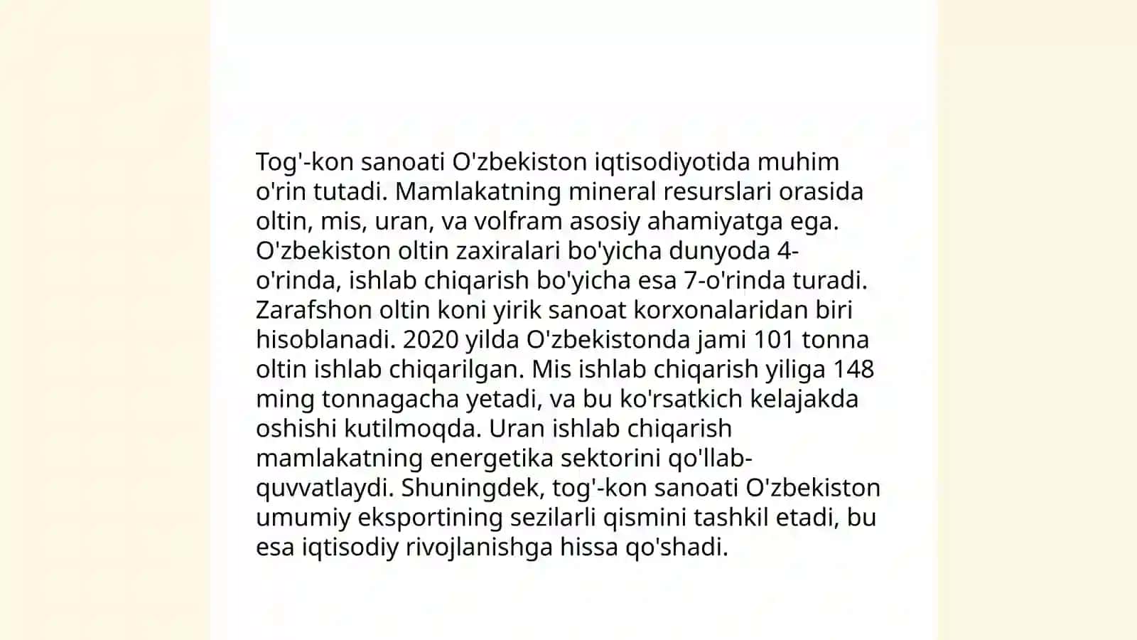 Mineral resurslar va ulardan foydalanish 4