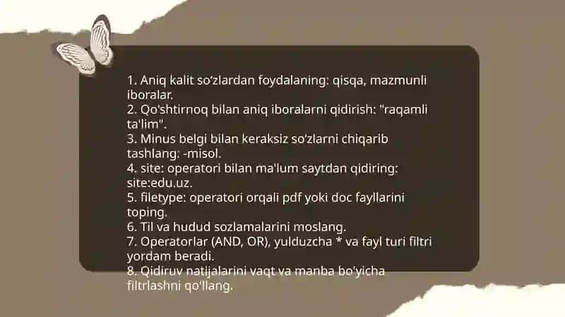 Internetdan samarali foydalanish 4