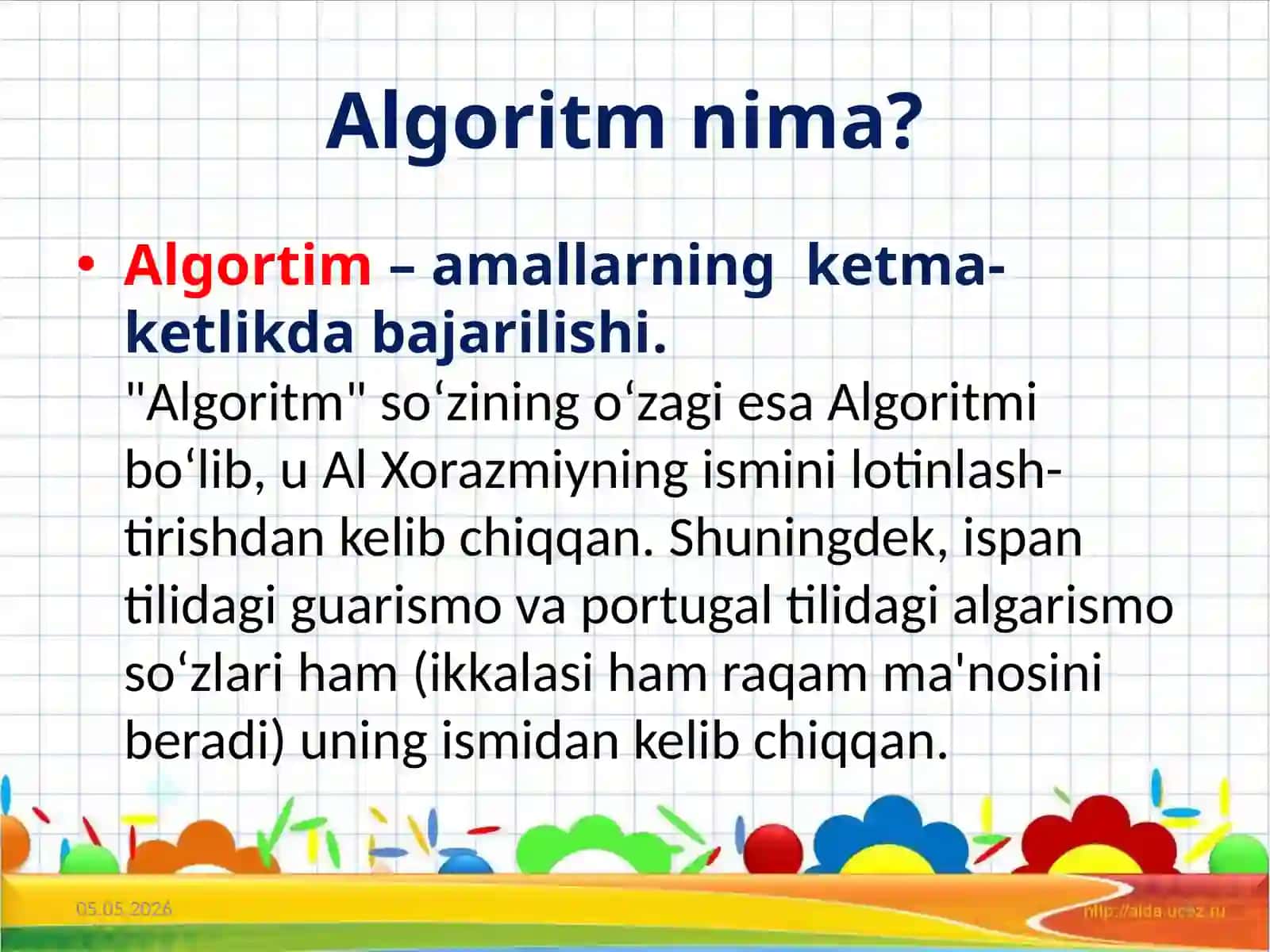 Algoritmtushunchasi 4