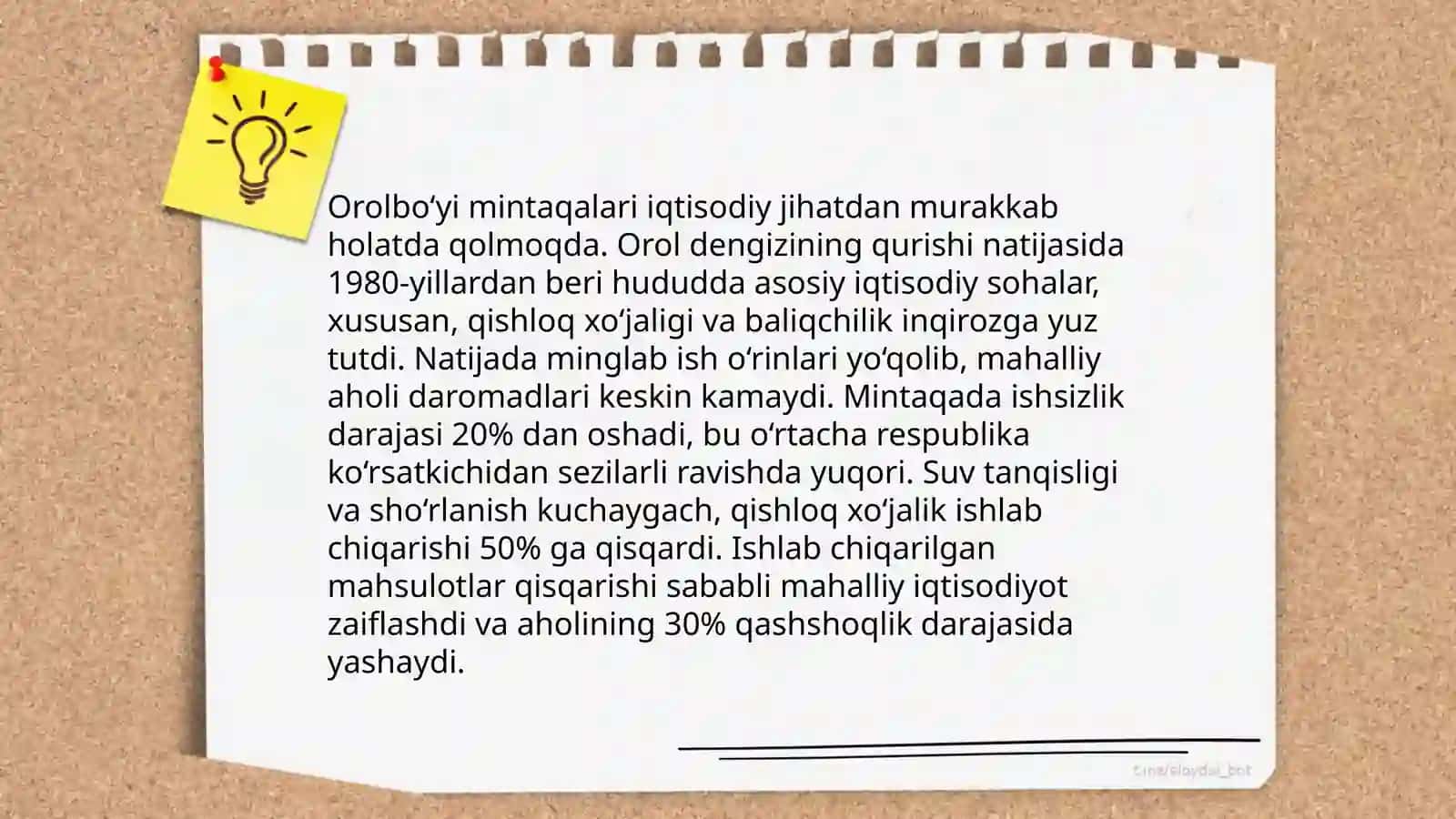 Orol va orolbo'yi muammolari 4