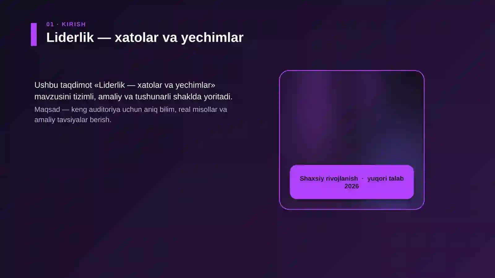 Liderlik — xatolar va yechimlar 4
