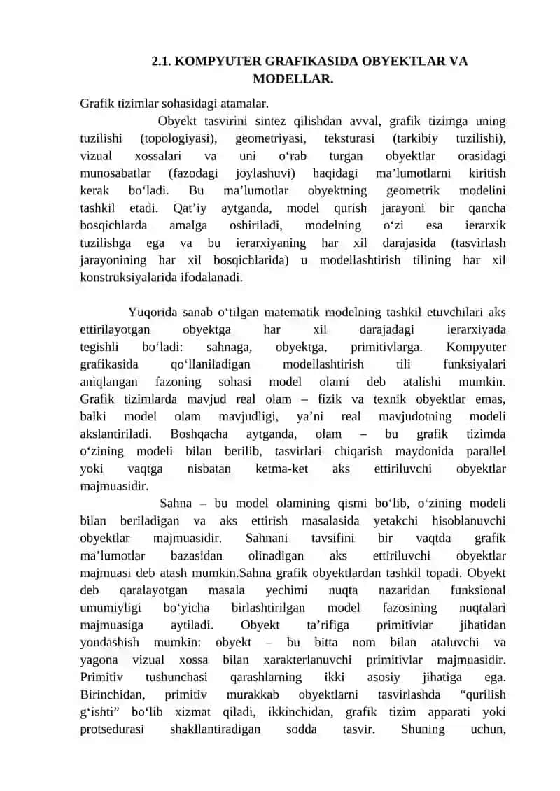 Uch O'lchamli Obyektlarni Qurish 4