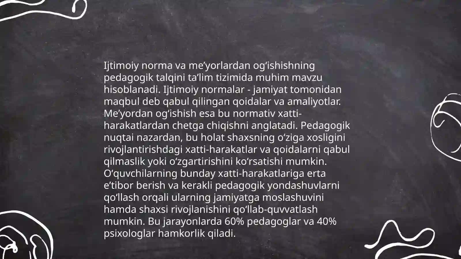 Deviant xulq tushunchasi va uning ijtimoiy pedagogik ahamiyati 4
