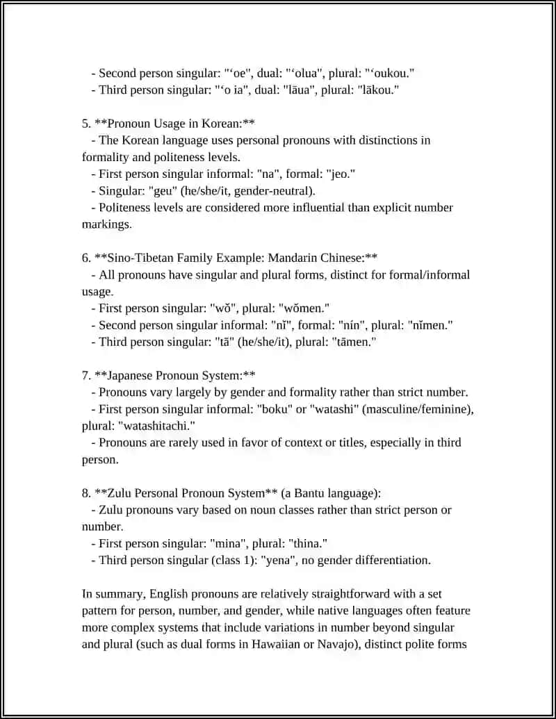 PERSONAL PRONOUNS IN ENGLISH AND NATIVE LANGUAGE:A COMPARATIVE STUDY 4