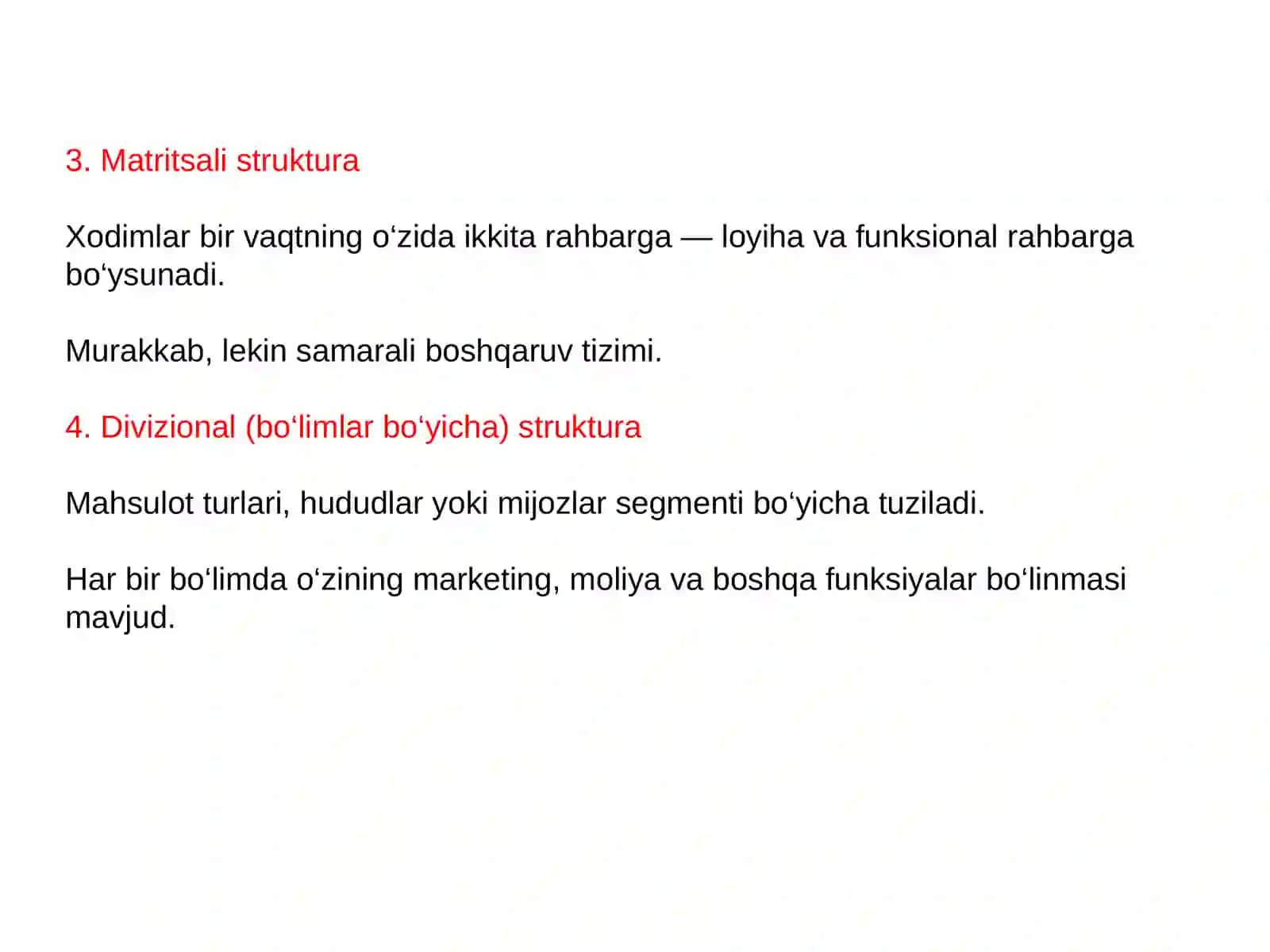 Boshqaruvning Tashkiliy Strukturalari 4