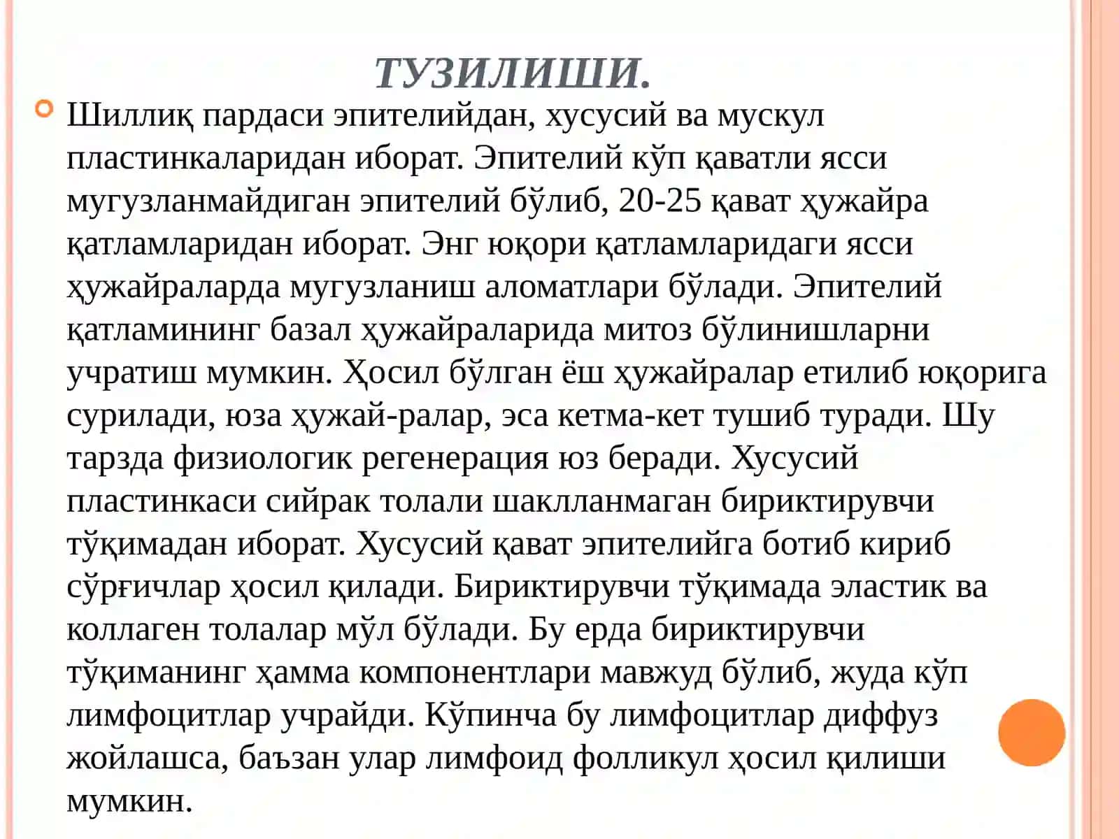 ХАЗМ ТИЗИМИ. КИЗИЛУНГАЧ ВА МЕЪДА 4