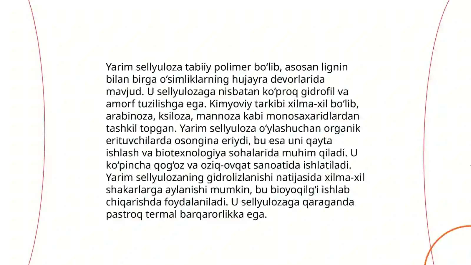 Yoğoch payraxasidan yarim sellyuloza olish 4