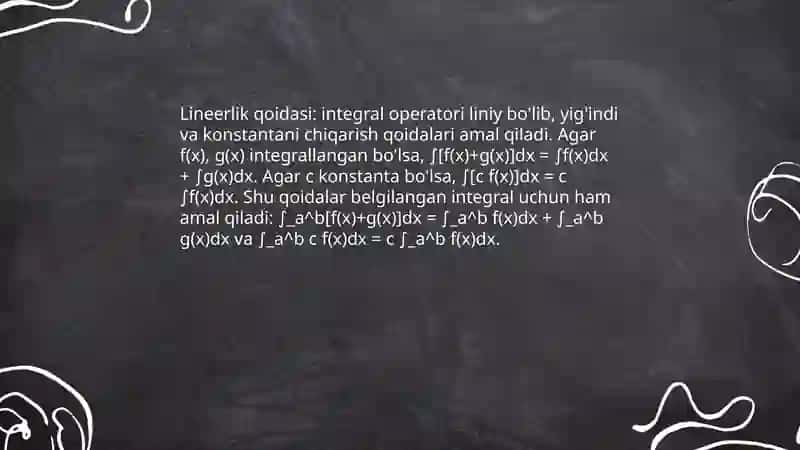 Integralashning eng soda qoydalari 4