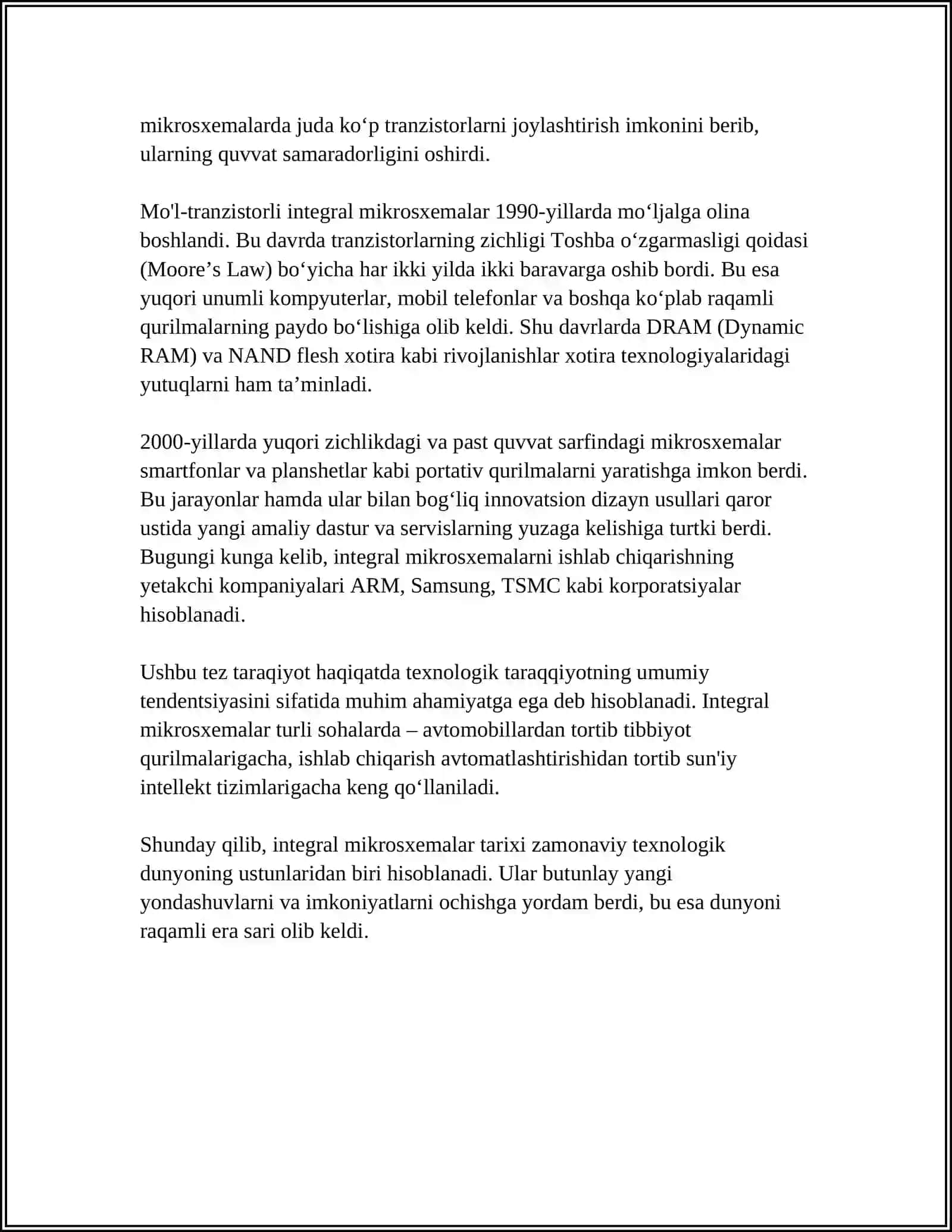 INTEGRAL MIKROSXEMALAR ULARNING TAYYORLASH JARAYONI 4
