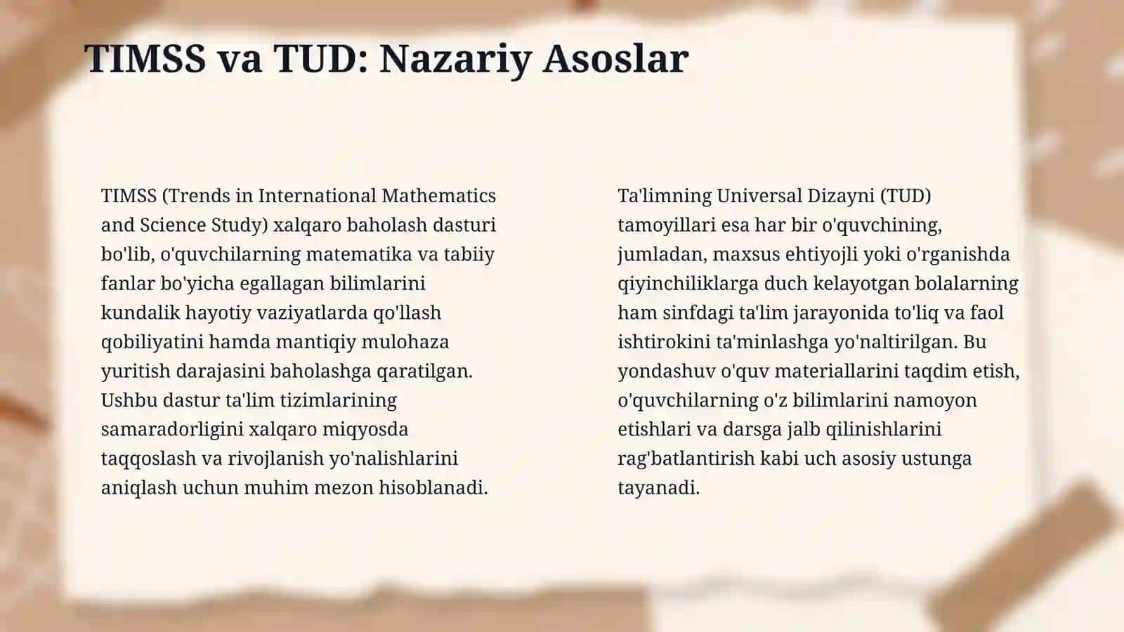 Matematika va tabiiy fandan ( 4-sinf) Integratsialashgan dars 4