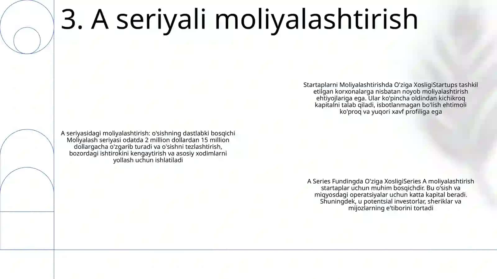 Startaplarni Moliyalashtirish Va Ularning O'Ziga Xosligi 4