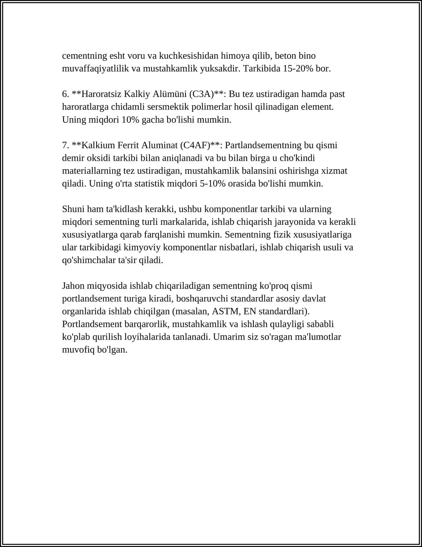 PARTLANDSEMENTNING GOST TALABLARI 4