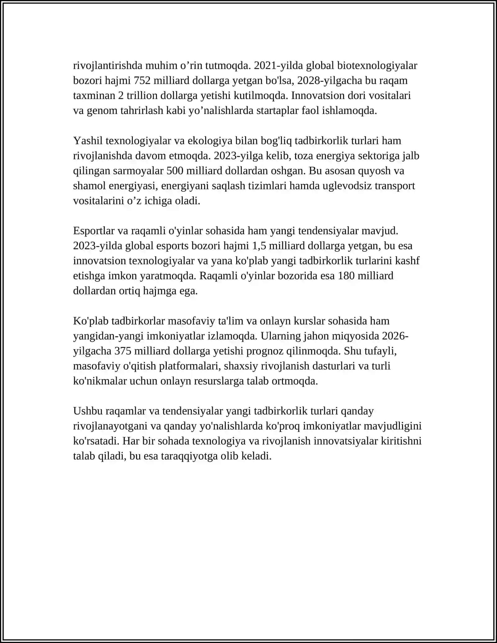 DENOV TADBIRKORLIK VA PEDAGOGIKA FAKULTETI 2 BOSQICH TALABASI SOATMUROTOVA DURDONA 4