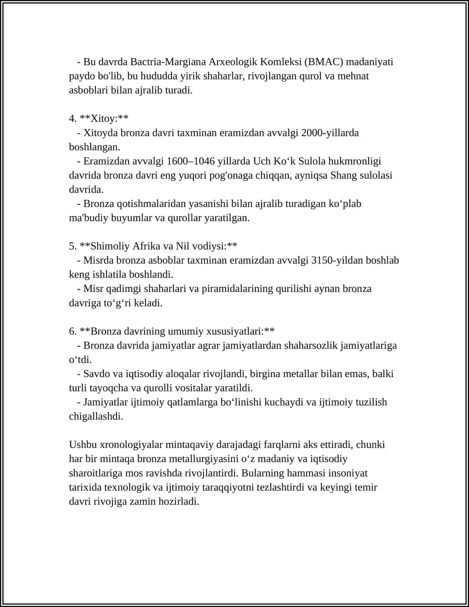 MARKAZIY OSIYODA BRONZA DAVR MANZILGOHLARI 4