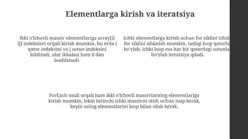 Ikki karrali qatorlar 4