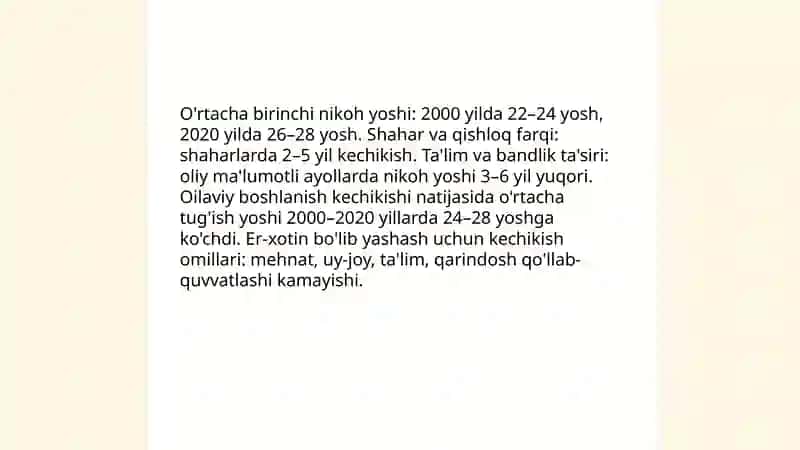 Zamonaviy oila va nikoh transformatsiyalari (Qozogʻiston) 4