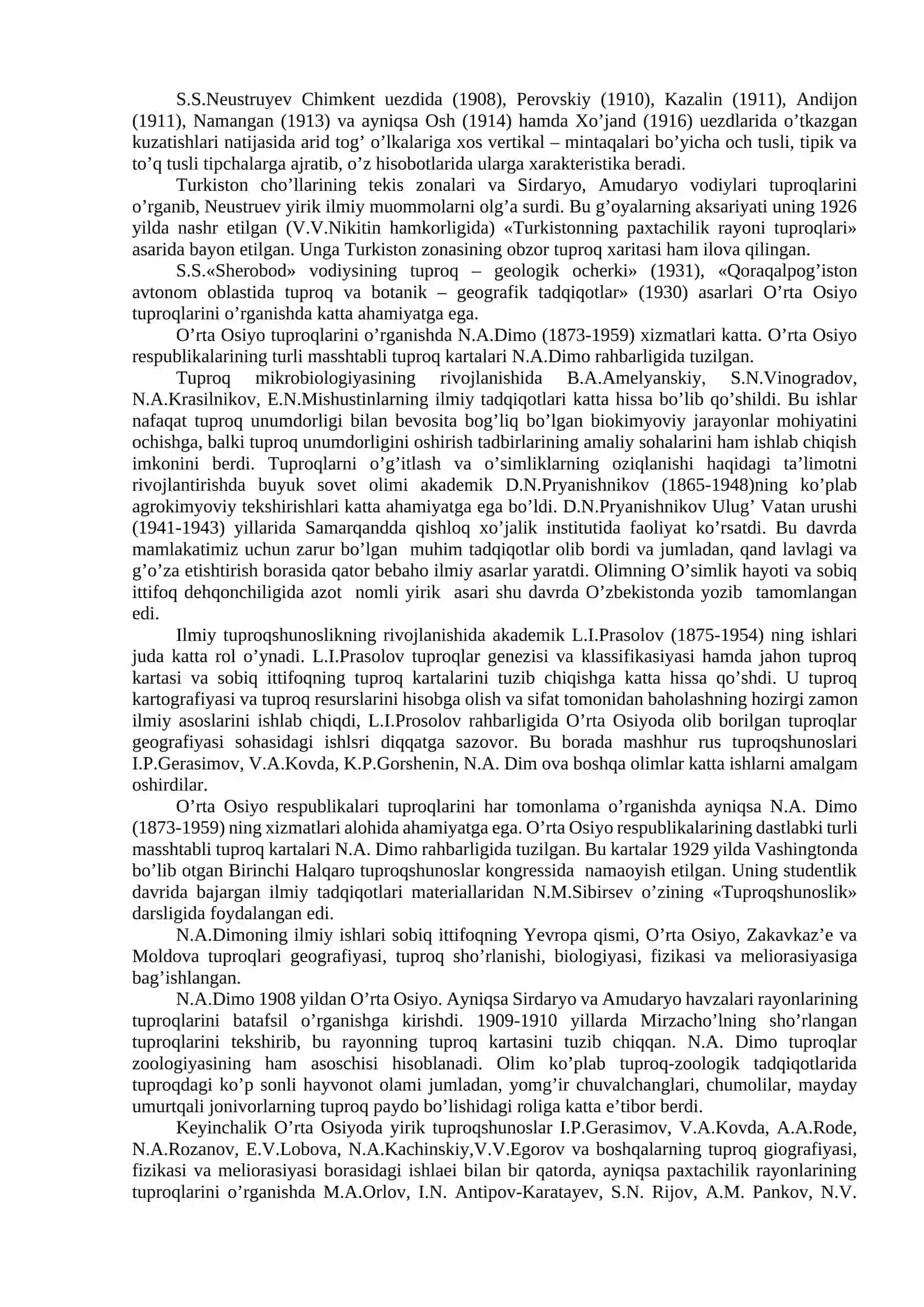 Tuproqshunoslik fanining rivojlanish tarixi 4